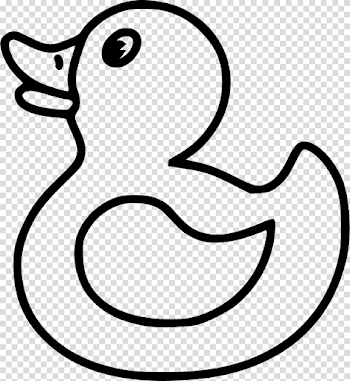 Black And White Png Of Duck & Transparent Images #4320 - PNGio