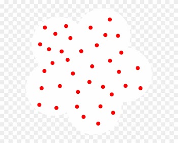 Black And White Polka Dot Page Border Clip Art - Polka Dot Flower Clipart
