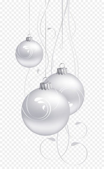 Black and white Purple - White Christmas Balls PNG Clip Art 