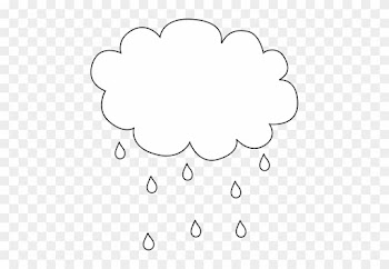 Black And White Rain Cloud - Rain Cloud Black Background