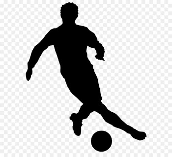 Black and white Recreation Football Player Silhouette - Football Player Silhouette PNG Clip Art Image 