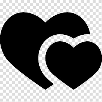 Black and white Red Heart Computer Icons , heart transparent background PNG clipart