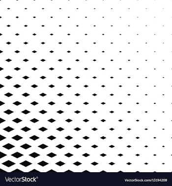 Black and white rhombus pattern background vector image