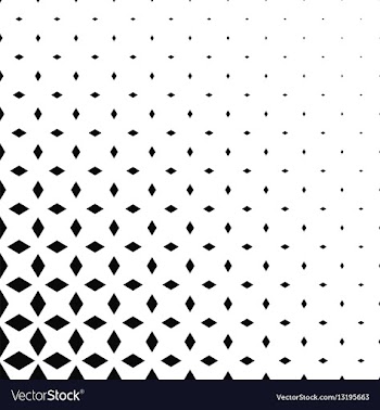 Black and white rhombus pattern background vector image