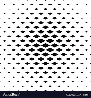 Black and white rhombus pattern background vector image