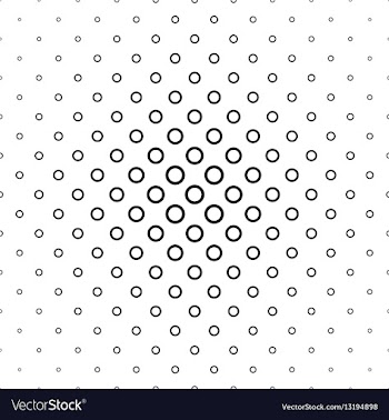 Black and white ring pattern background design vector image