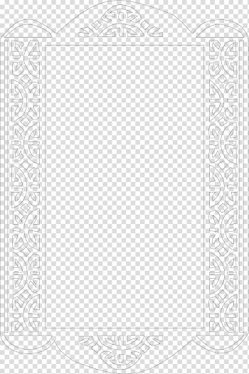 Black and white Romance Icon, Romantic black frame transparent background PNG clipart