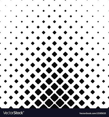 Black and white rounded square pattern background vector image