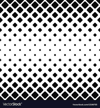 Black and white rounded square pattern vector image