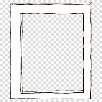 BLACK AND WHITE S, rectangular white frame illustration transparent background PNG clipart