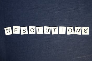 Black and White Scrabble Resolution Illustration
