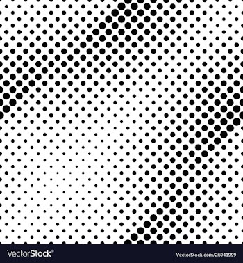 Black and white seamless abstract circle pattern vector image