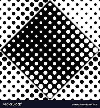 Black and white seamless abstract circle pattern vector image