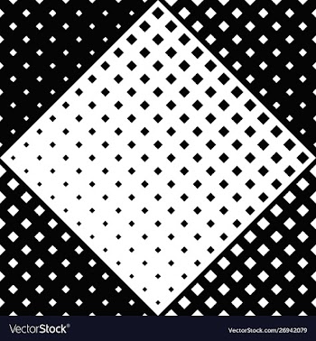 Black and white seamless abstract diagonal square vector image