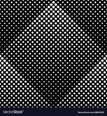 Black and white seamless abstract dot pattern vector image