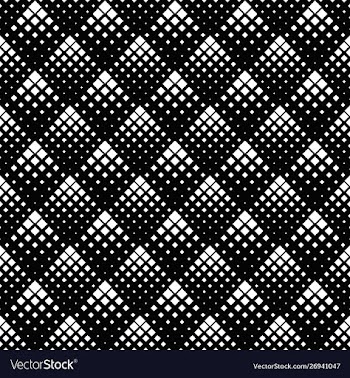 Black and white seamless abstract square pattern vector image
