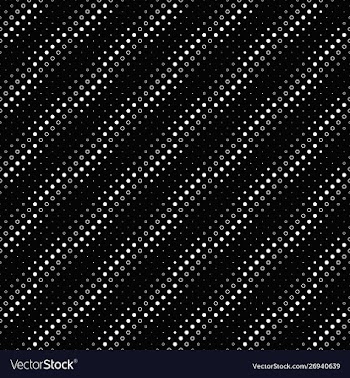 Black and white seamless circle pattern vector image