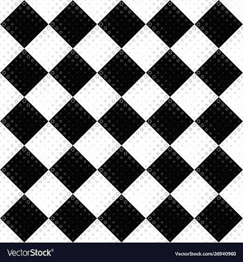 Black and white seamless circle pattern vector image