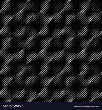 Black and white seamless circle pattern vector image