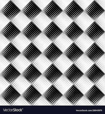 Black and white seamless circle pattern vector image