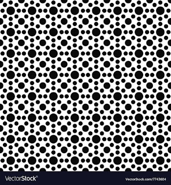 Black and white seamless circle pattern vector image