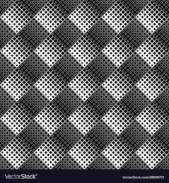 Black and white seamless diagonal square pattern vector image