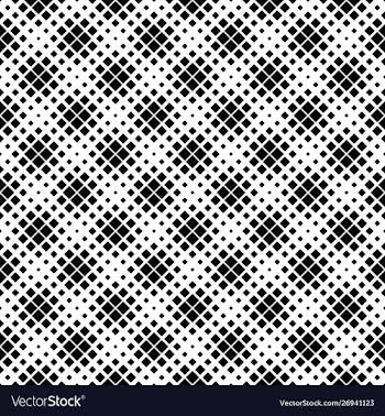 Black and white seamless diagonal square pattern vector image