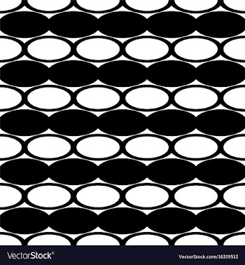 Black and white seamless ellipse pattern vector image