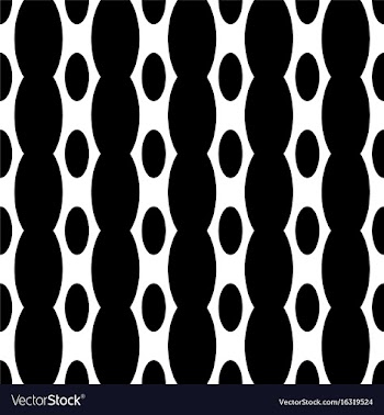 Black and white seamless ellipse pattern vector image