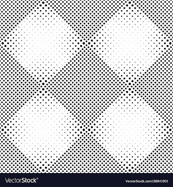 Black and white seamless geometrical circle vector image