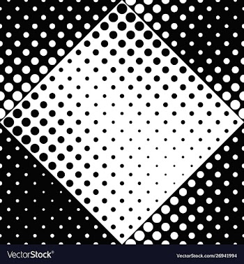 Black and white seamless geometrical circle vector image
