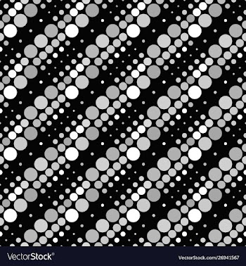 Black and white seamless geometrical dot pattern vector image