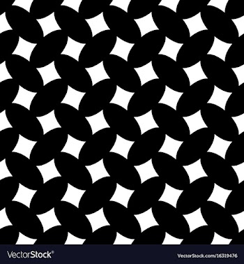 Black and white seamless geometrical ellipse vector image