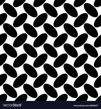 Black and white seamless geometrical ellipse vector image