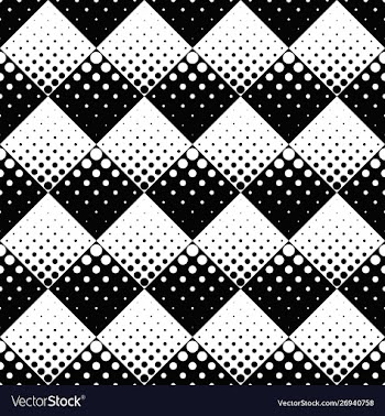Black and white seamless geometrical retro circle vector image