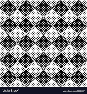 Black and white seamless geometrical square vector image