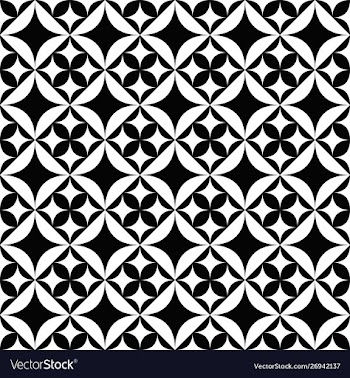 Black and white seamless geometrical star pattern vector image
