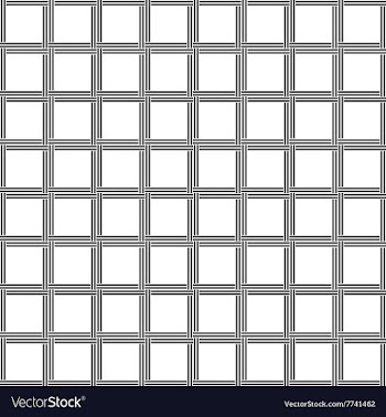 Black and white seamless line pattern vector image