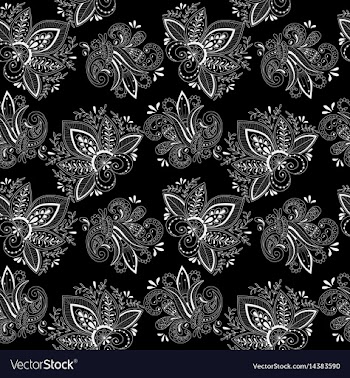 Black and white seamless pattern vector image