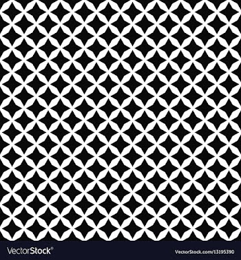 Black and white seamless polygon pattern vector image