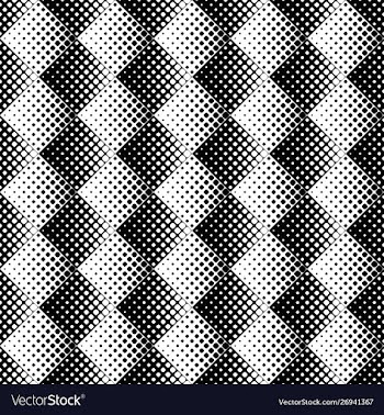 Black and white seamless rounded diagonal square vector image