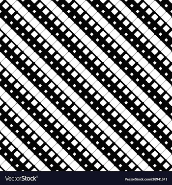 Black and white seamless square pattern background vector image
