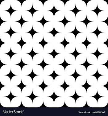 Black and white seamless star pattern vector image