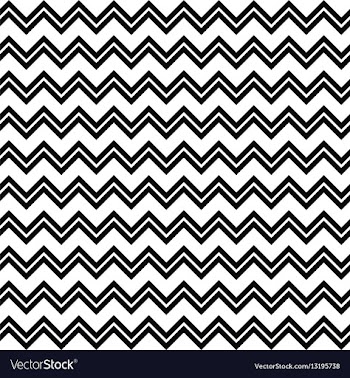 Black and white seamless zig zag line pattern vector image