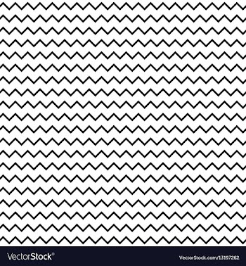 Black and white seamless zigzag line pattern vector image