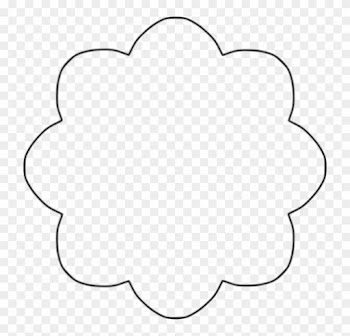 Black And White Shapes Clipart - Flower Shape Clipart Black And White