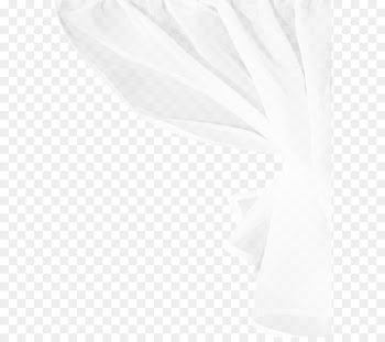Black and white Silk Textile - White curtains 