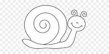 Black And White Snail Clip Art - Black And White Snail Clipart