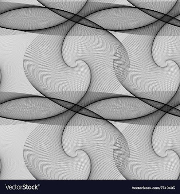 Black and white spiral pattern fractal vector image