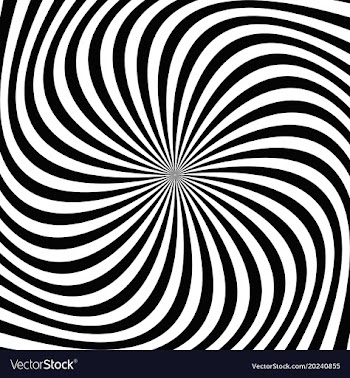 Black and white spiral ray background vector image